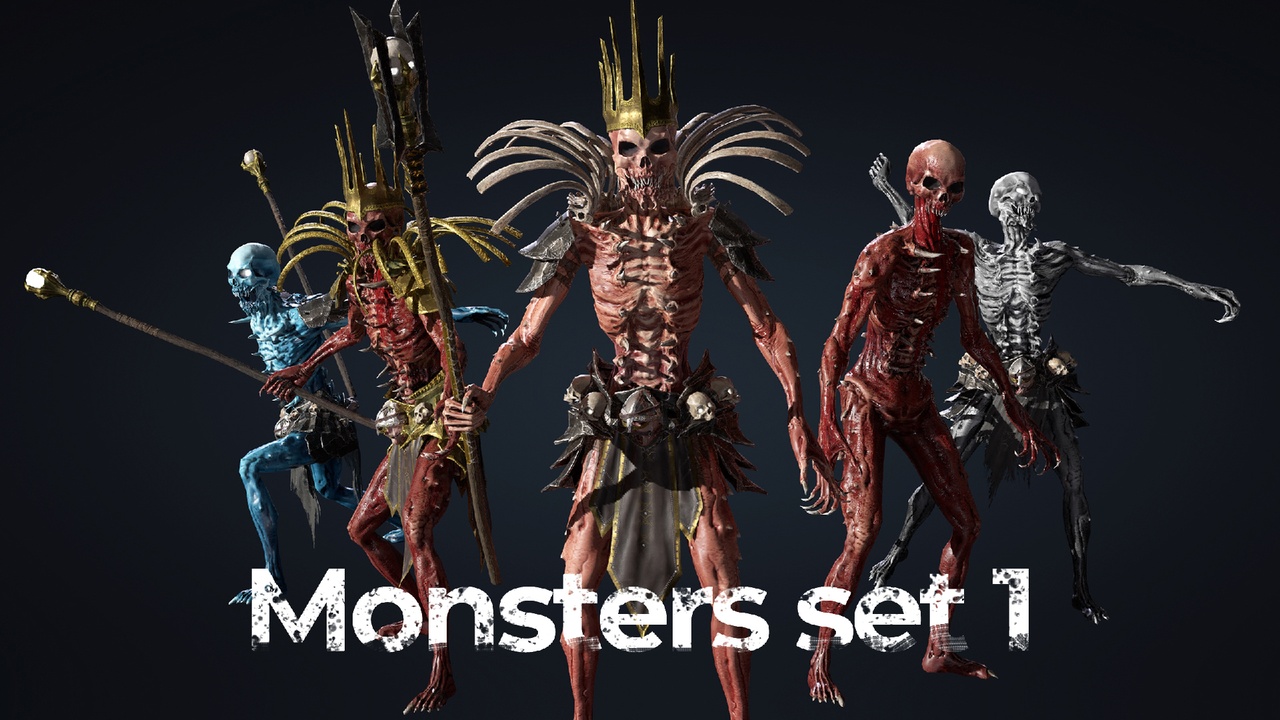 Media 1 for listing Monsters set: "Villain Bosses"