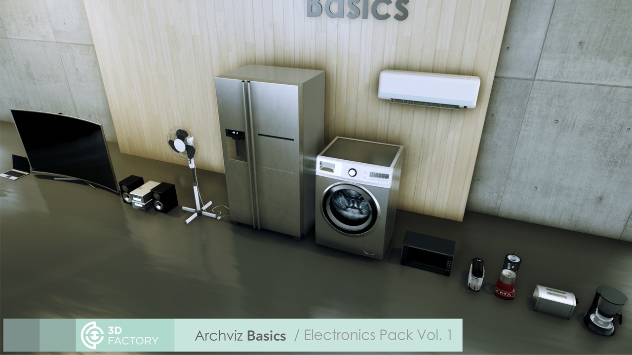 ArchViz Basics - Electronics - Pack Vol.1 | Fab