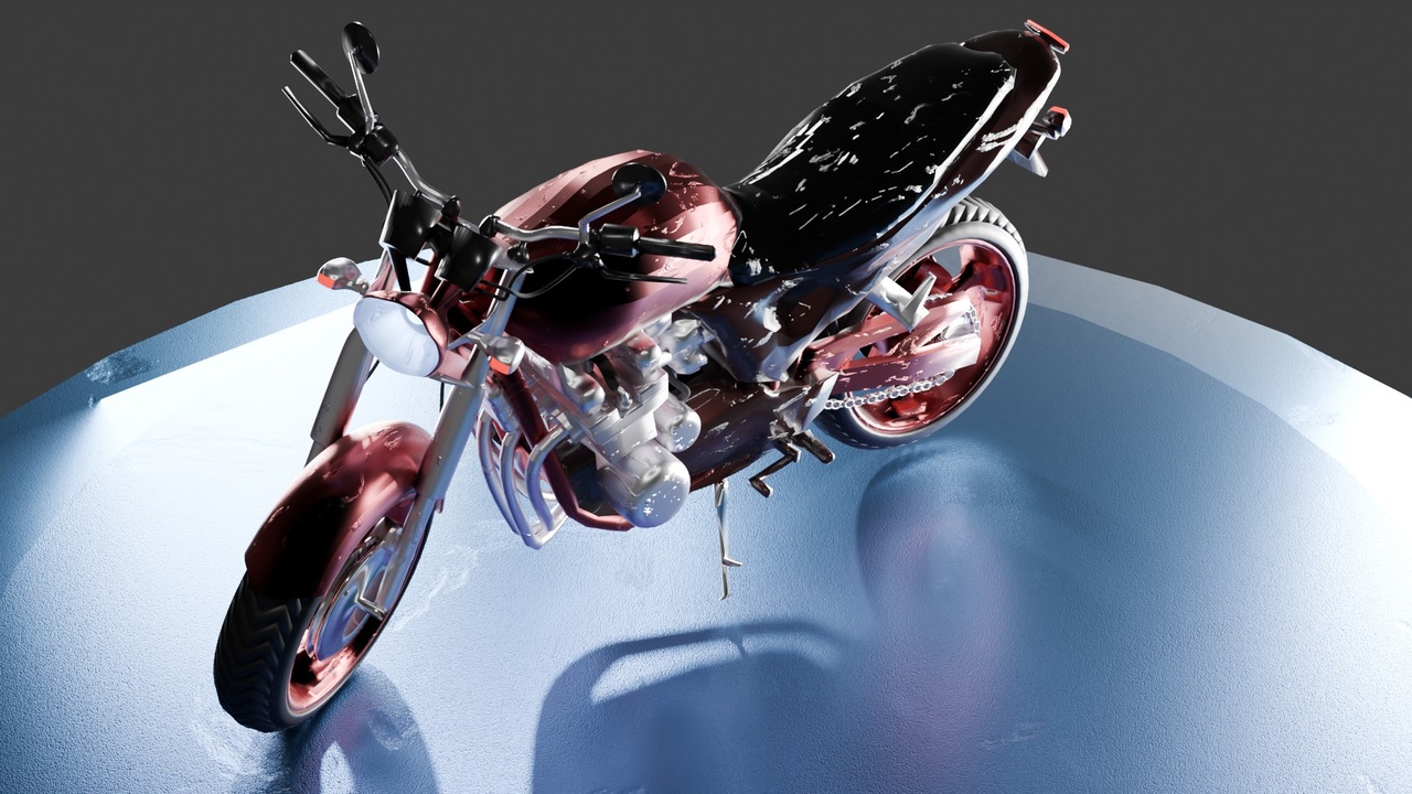 Media 1 for listing Generic Naked Bike – Rigged & Game-Ready (Mid-Poly)