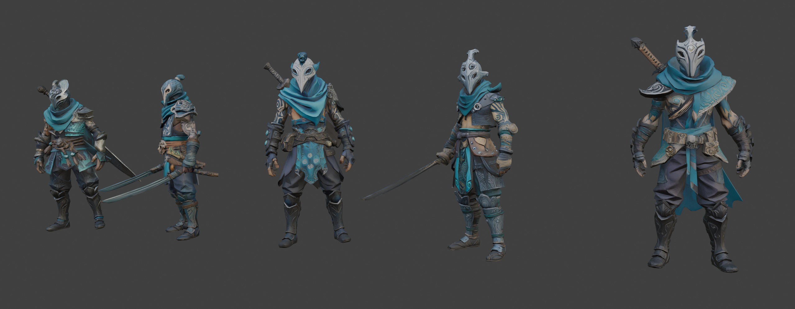 Media 1 for listing Fantasy Nightveil Assassins 🗡️ (LowPoly)