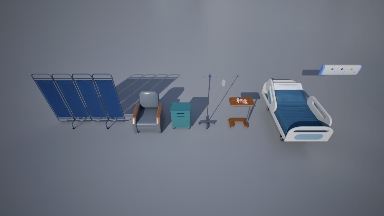 Media 1 for listing Hospital room pack