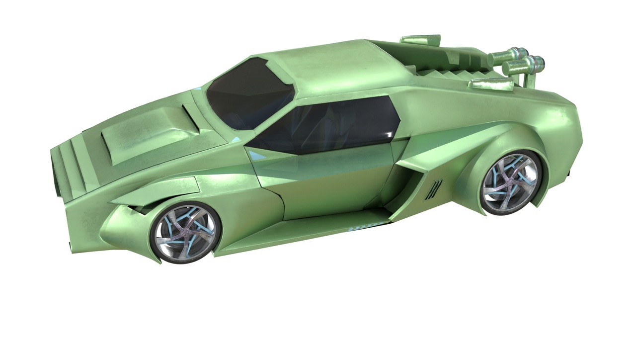 Media 1 for listing Futuristic Armored Sports Car (Rigged)