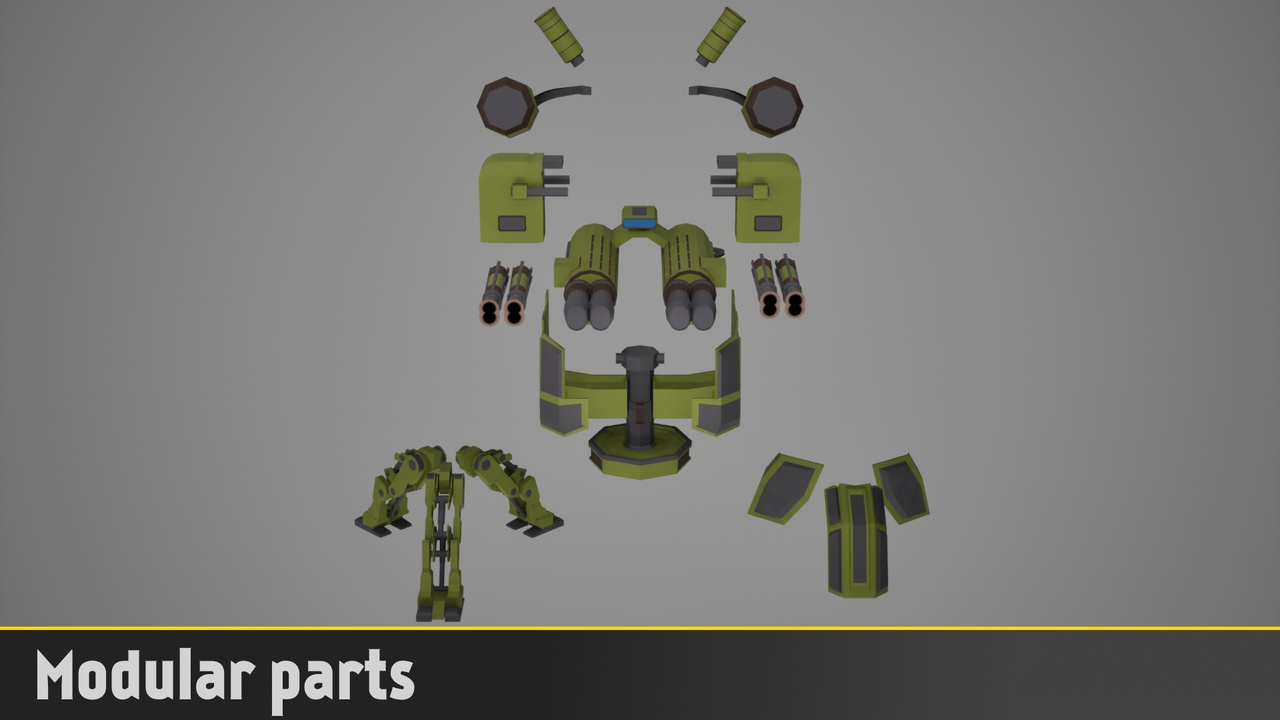 Modular Turrets Light 제품 등록을 위한 미디어 1개