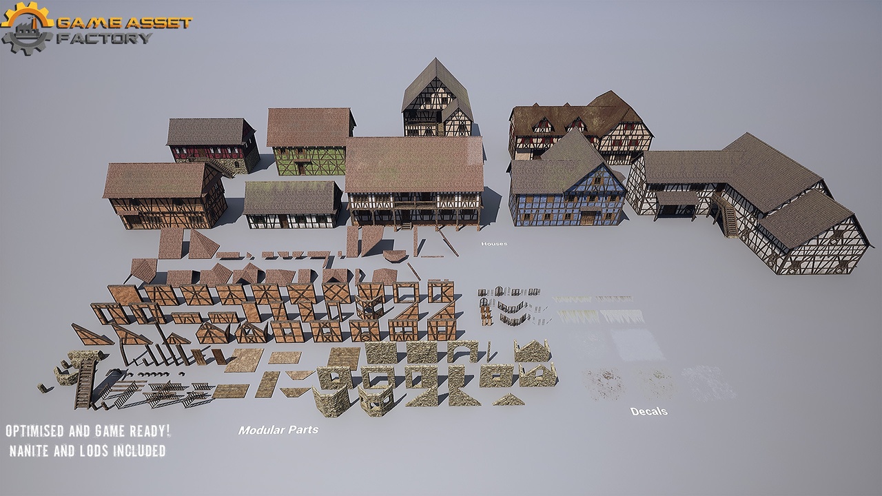 Media 1 for listing Medieval Houses Modular Vol 3