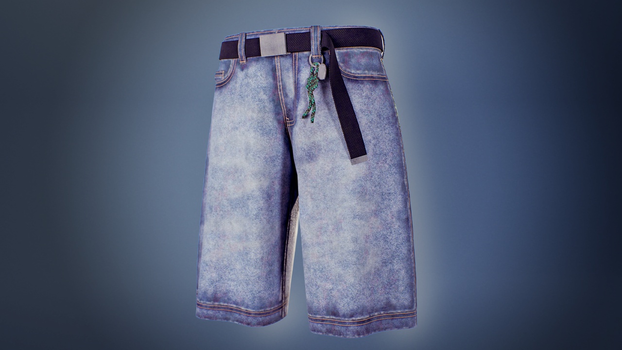 Media 1 for listing Denim Jorts Shorts for MetaHuman | Parametric Clothing | CLO3D