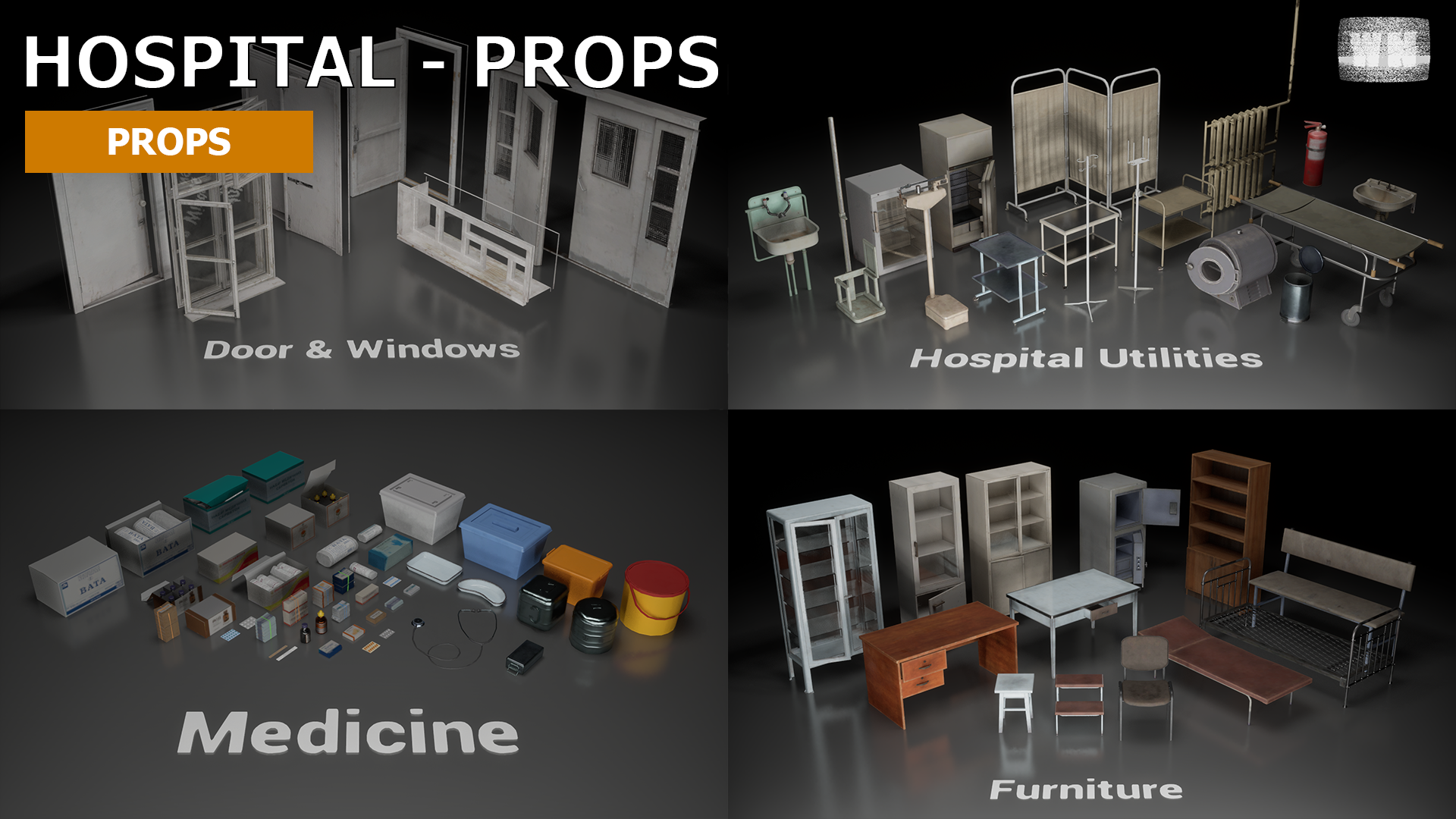 Post Soviet Hospital Props | Fab