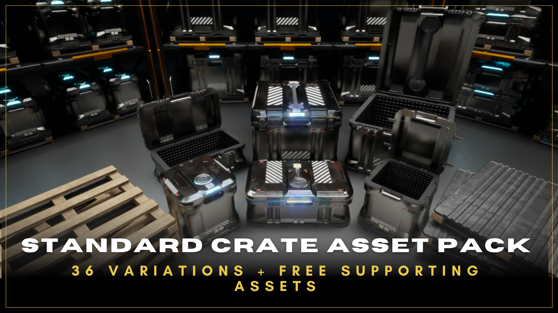 Standard Storage Crates Asset Pack | Fab