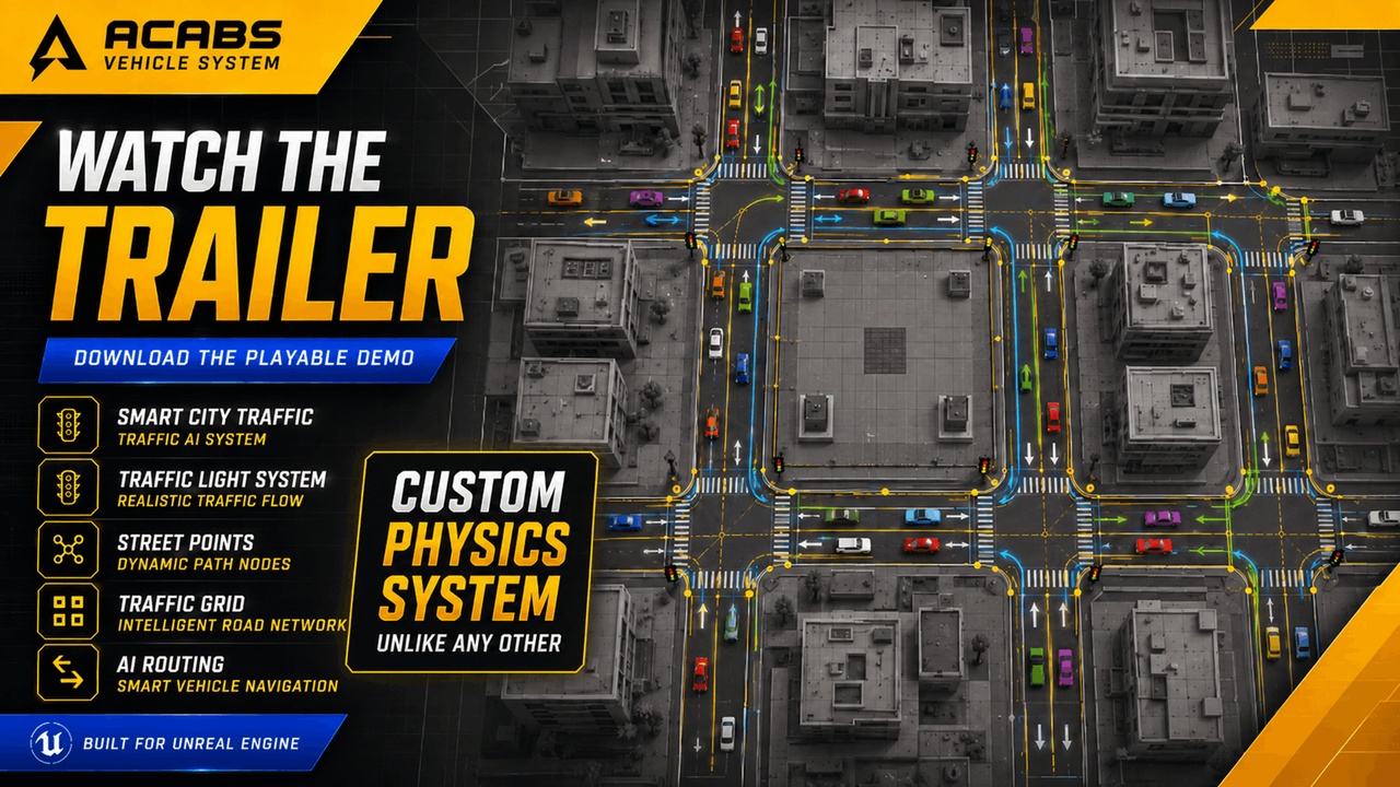 出品Advanced Cars And Bikes System - Vehicle Physics - Traffic AI - Drift Policeのメディア1