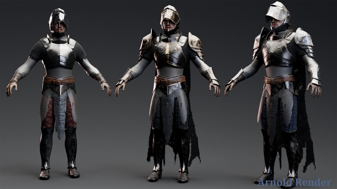 Media 1 for listing Medium Armored Warrior Knight V1