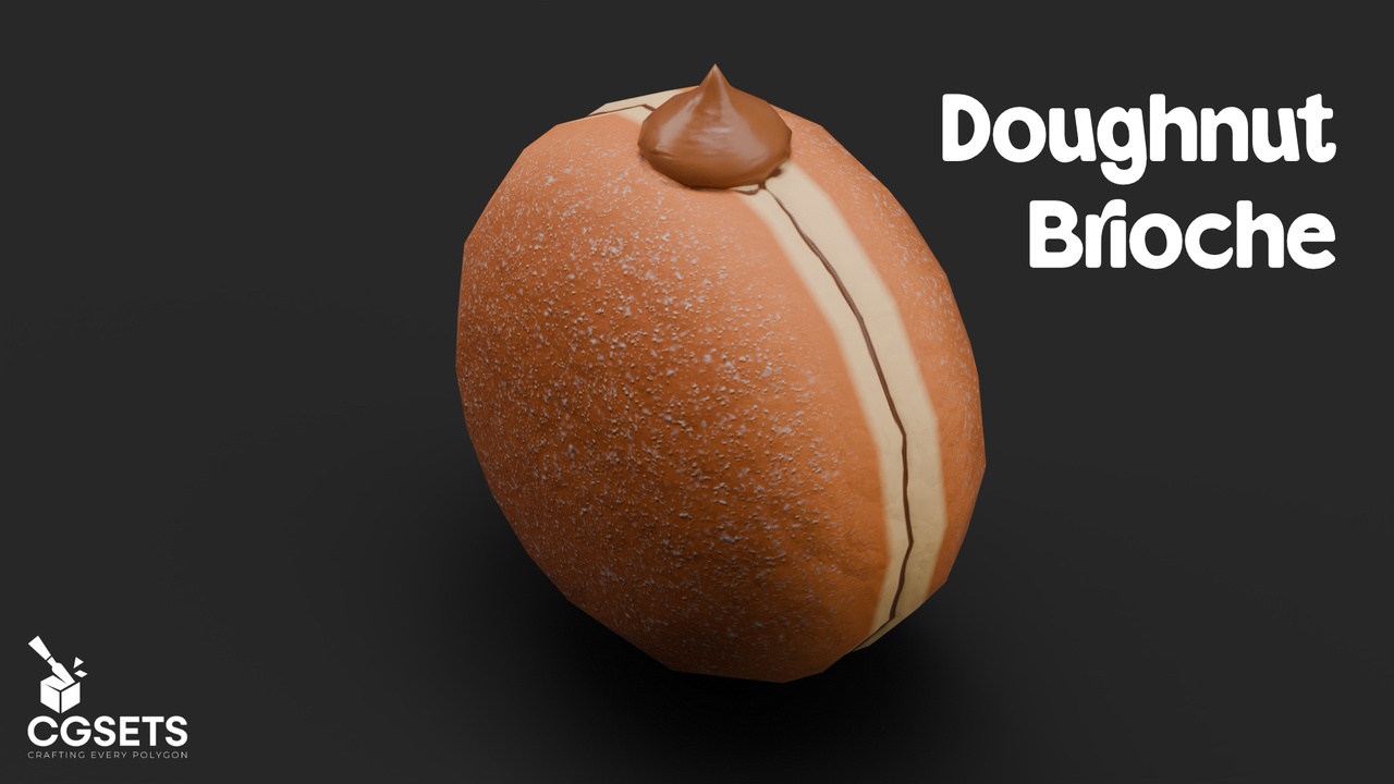 Media 1 for listing Stylized Doughnut Brioche