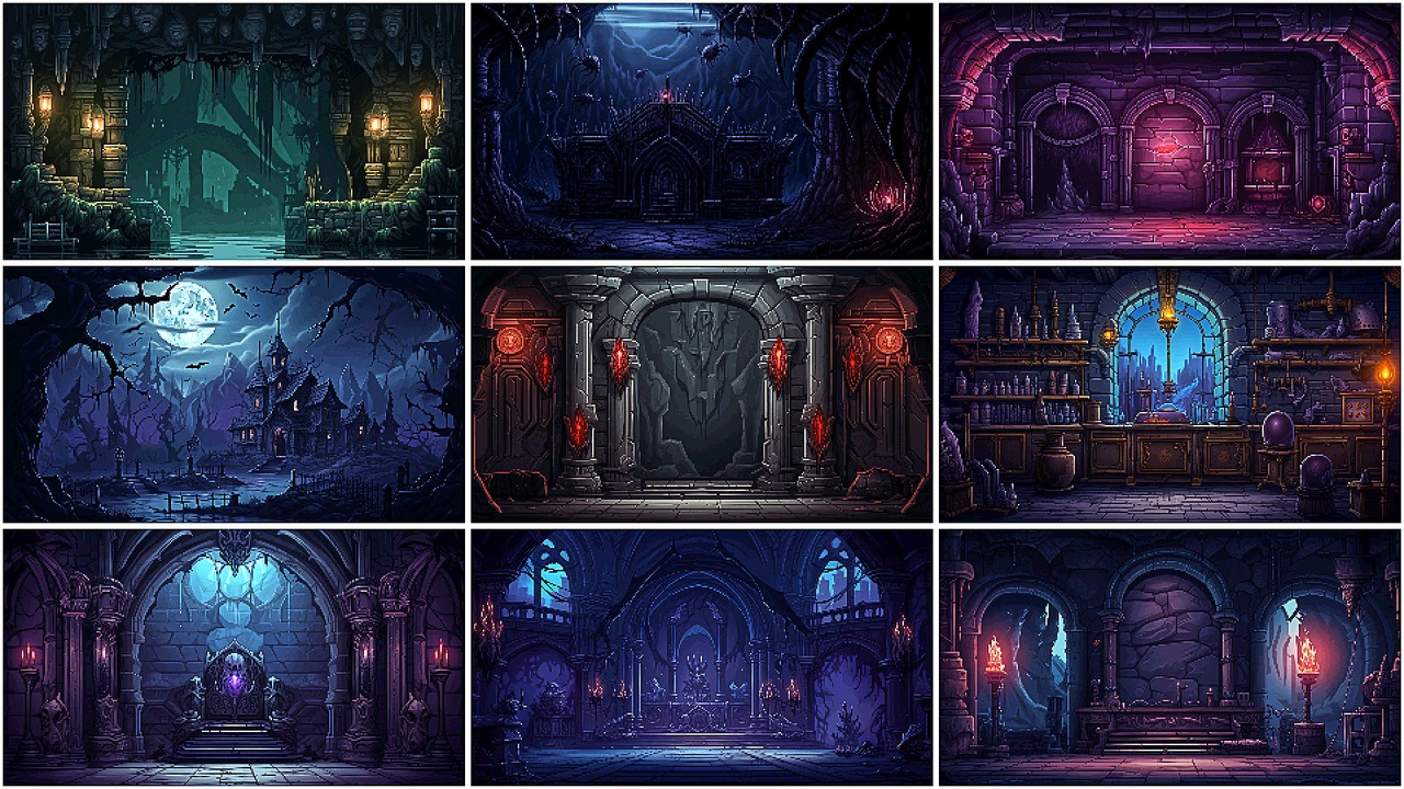 Media 1 for listing BACKGROUND - Pixel Dungeon 2