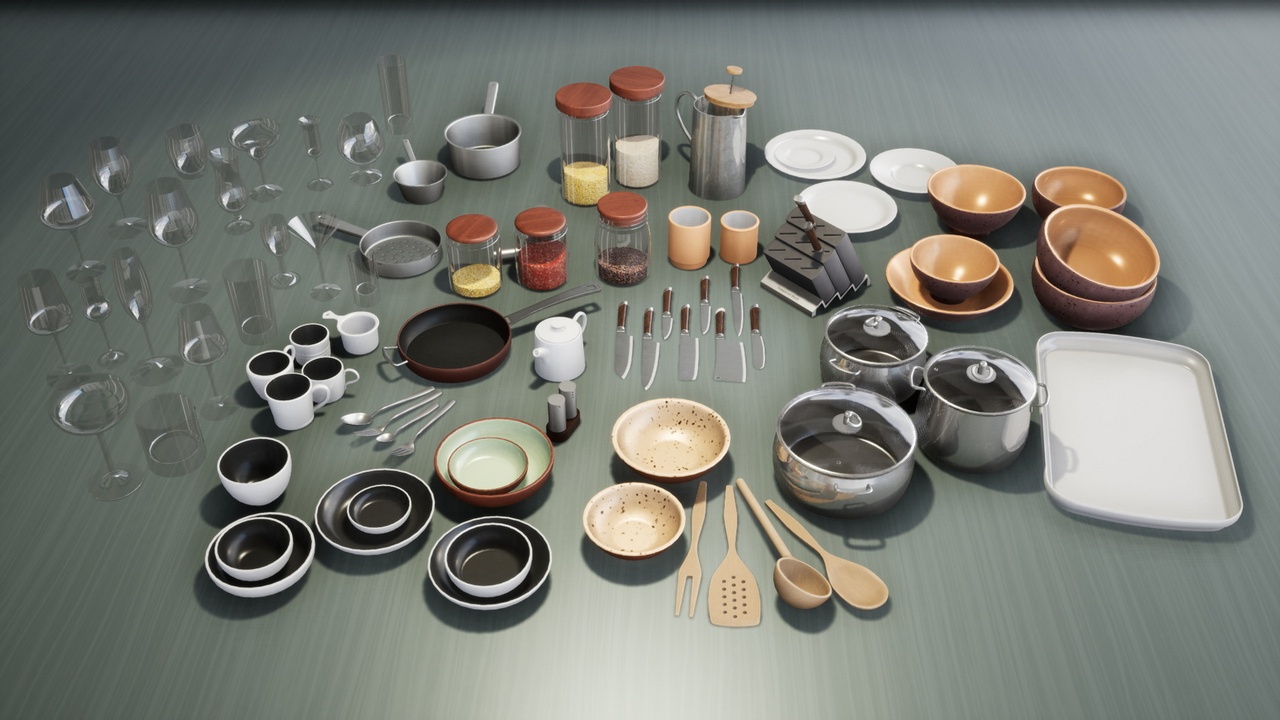 File multimediali per l'articolo Modern Kitchen Utensils: 1