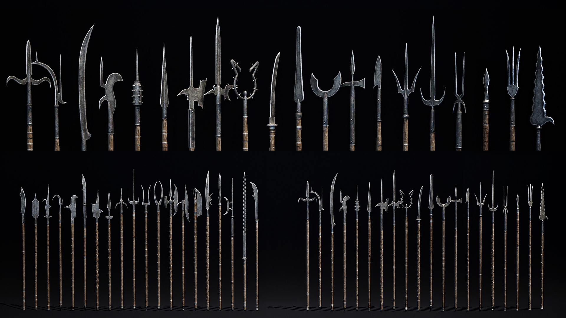 Media 1 for listing Medieval Pole Weapons Pack