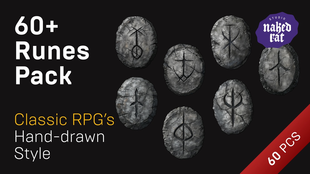 Media 1 for listing Runes Icons Assets Pack