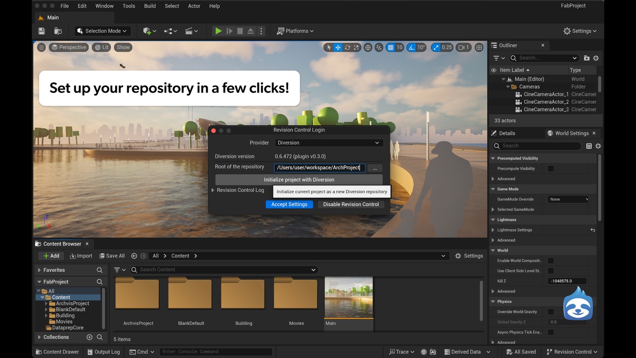 Media 1 for listing Diversion Version Control