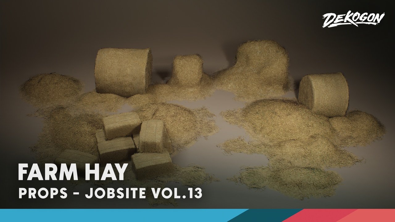 Media 1 for listing Jobsite VOL.13 - Farm Hay (Nanite & Low Poly)