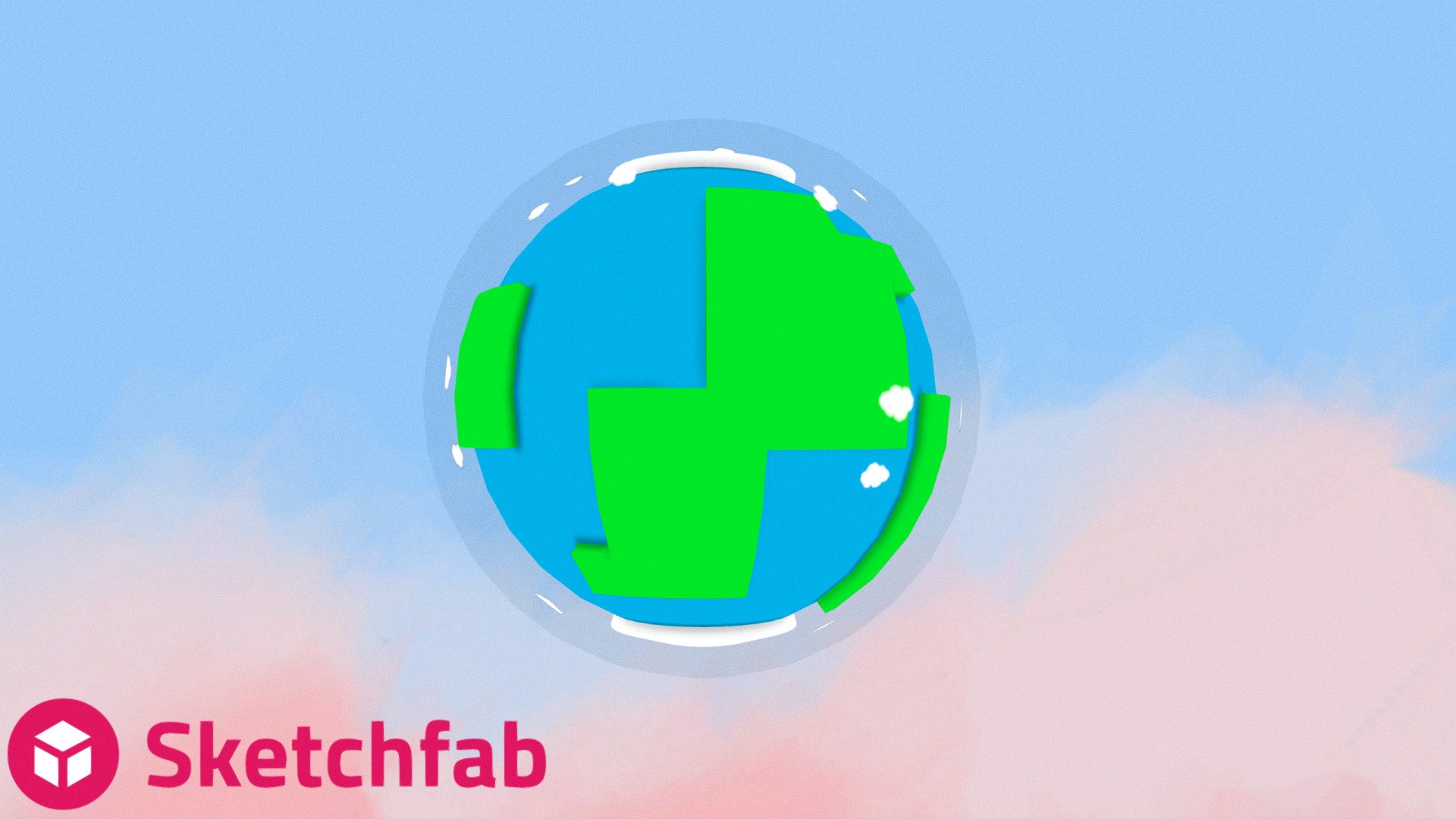 Earth with atmosphere | Fab