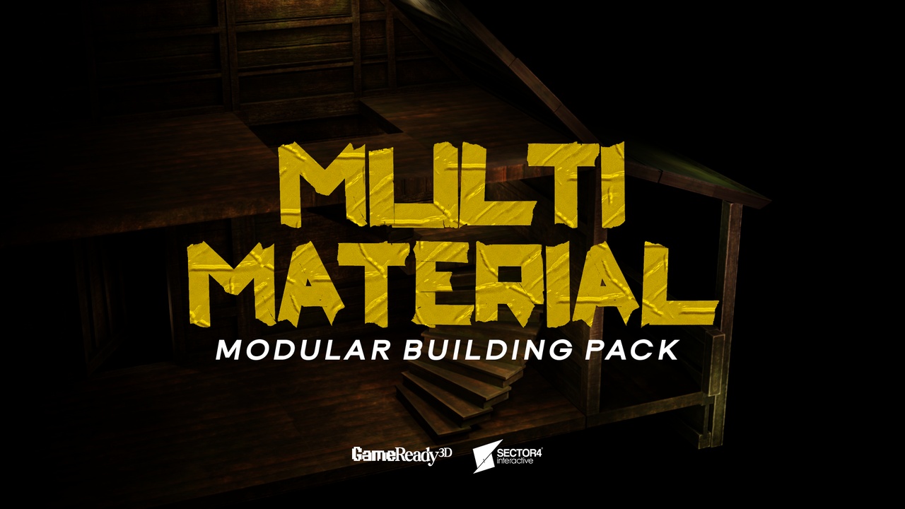 Media 1 for listing Multi Material Modular Building Pack – Hay, Wood, Stone & Metal Structures
