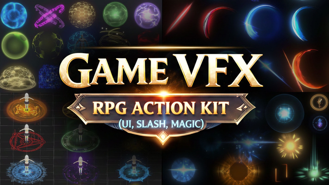 Medium 1 für Eintrag GAME VFX - RPG Action Kit (UI, Slash, Magic)