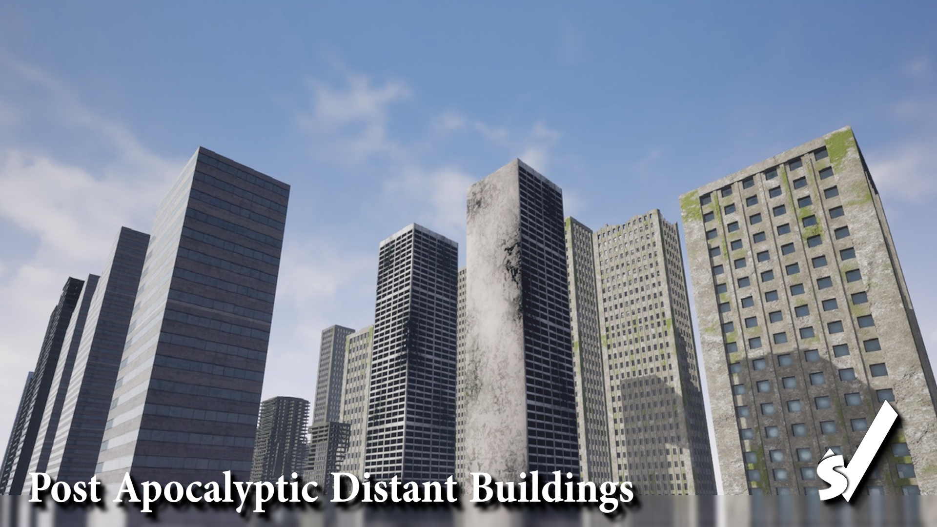 Distant Post Post Apocalyptic Distant Buildings | Fab
