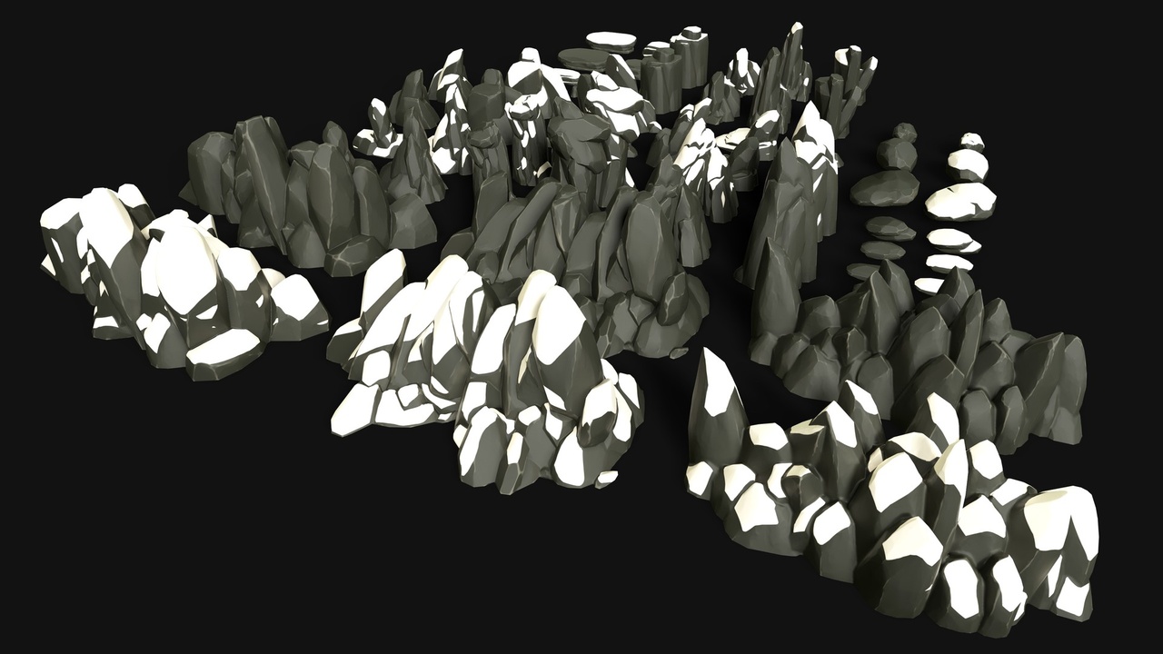 Media 1 for listing Stylized Forest Rocks
