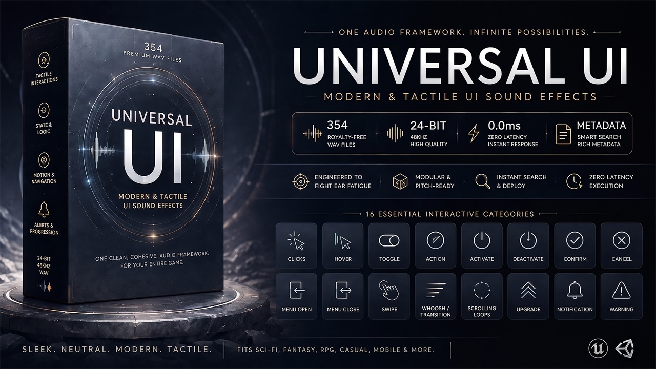 User Interface Sound Effects - Universal UI | Fab
