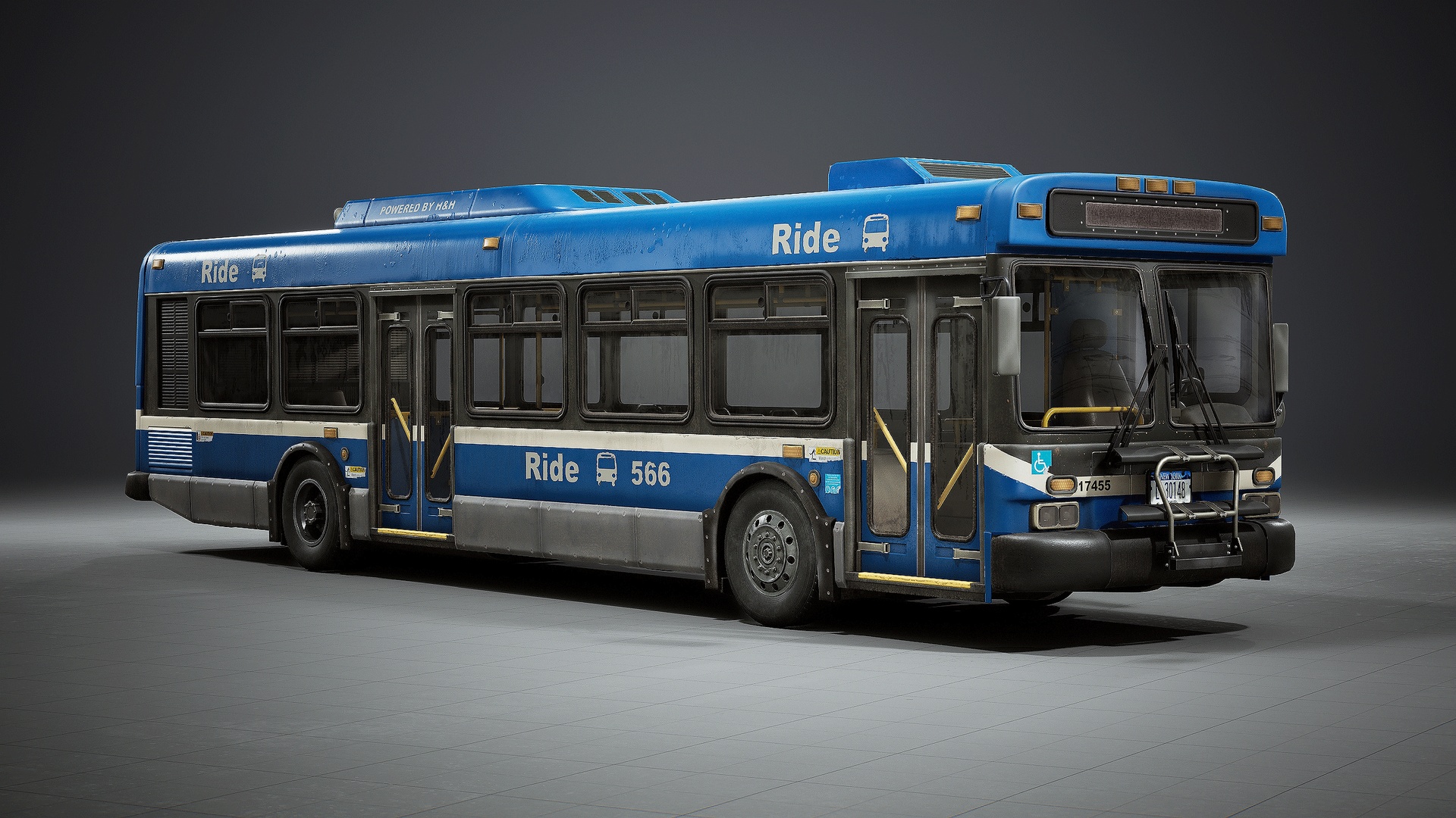 Media 1 for listing Abandoned City Bus - Drivable / Replicated