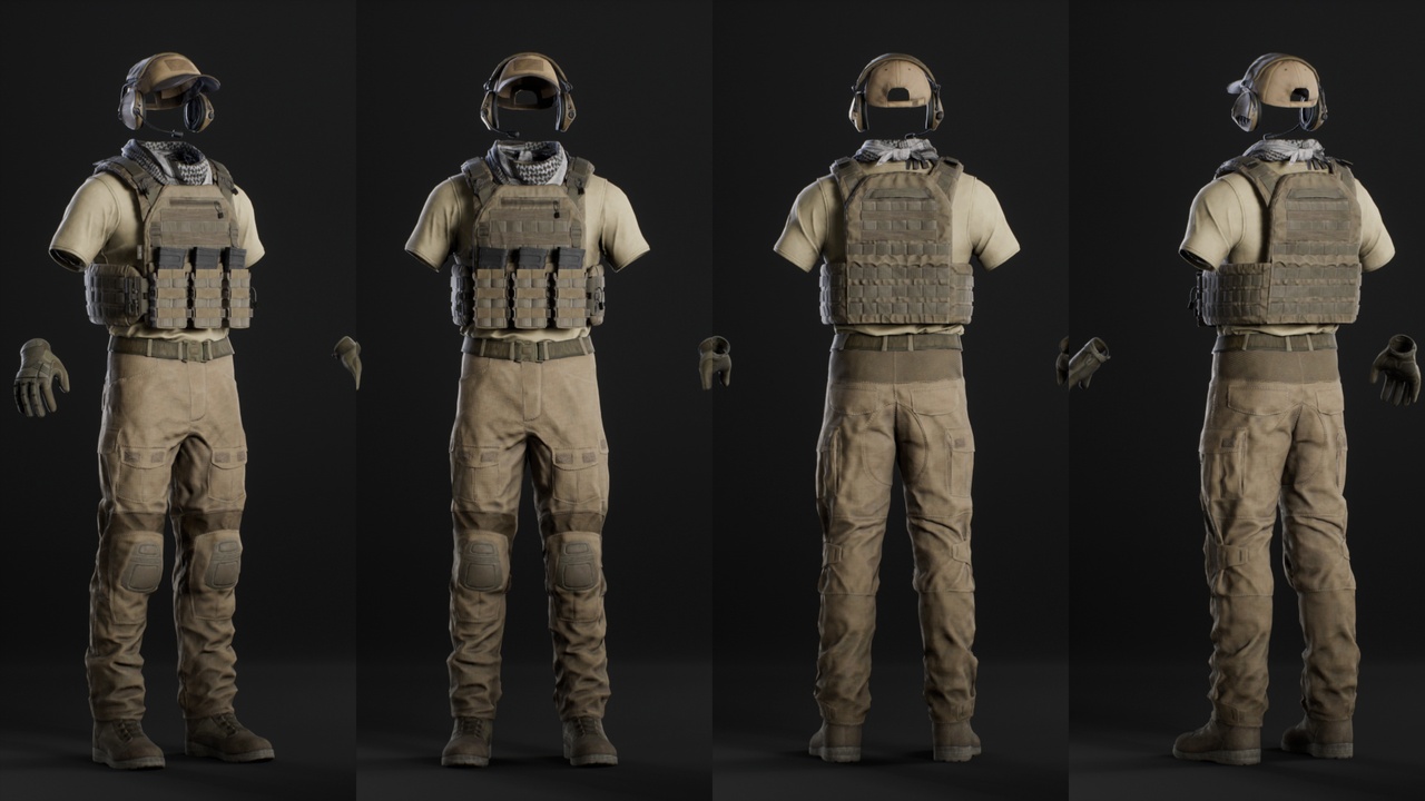 Media 1 for listing Military Outfit 02 - Metahuman
