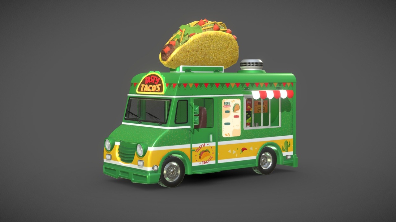 Media 1 for listing Taco Truck for Ar, Vr and Games