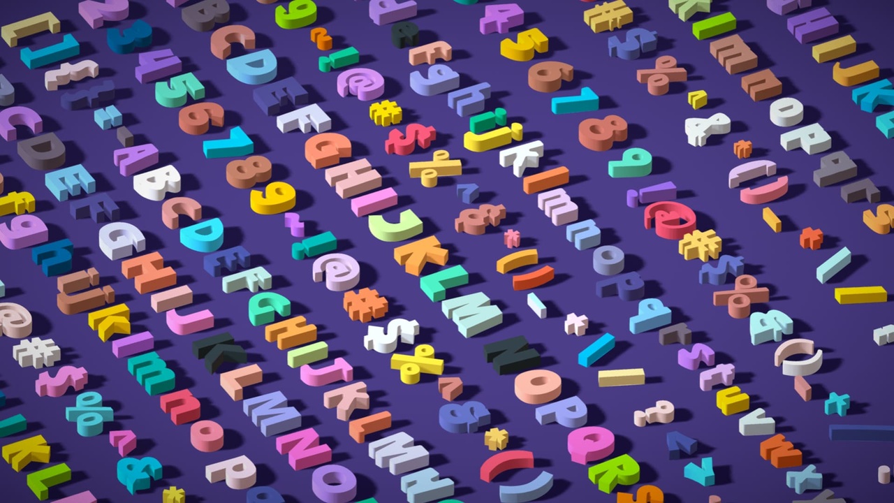 Media 1 for listing Low Poly Alphabets Numbers and Symbols Pack - Ultimate Mega Pack