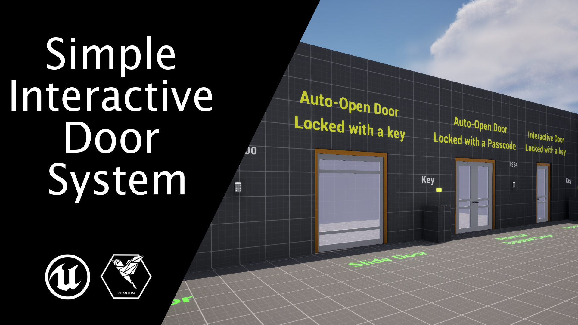 Simple Interactive Door System | Fab