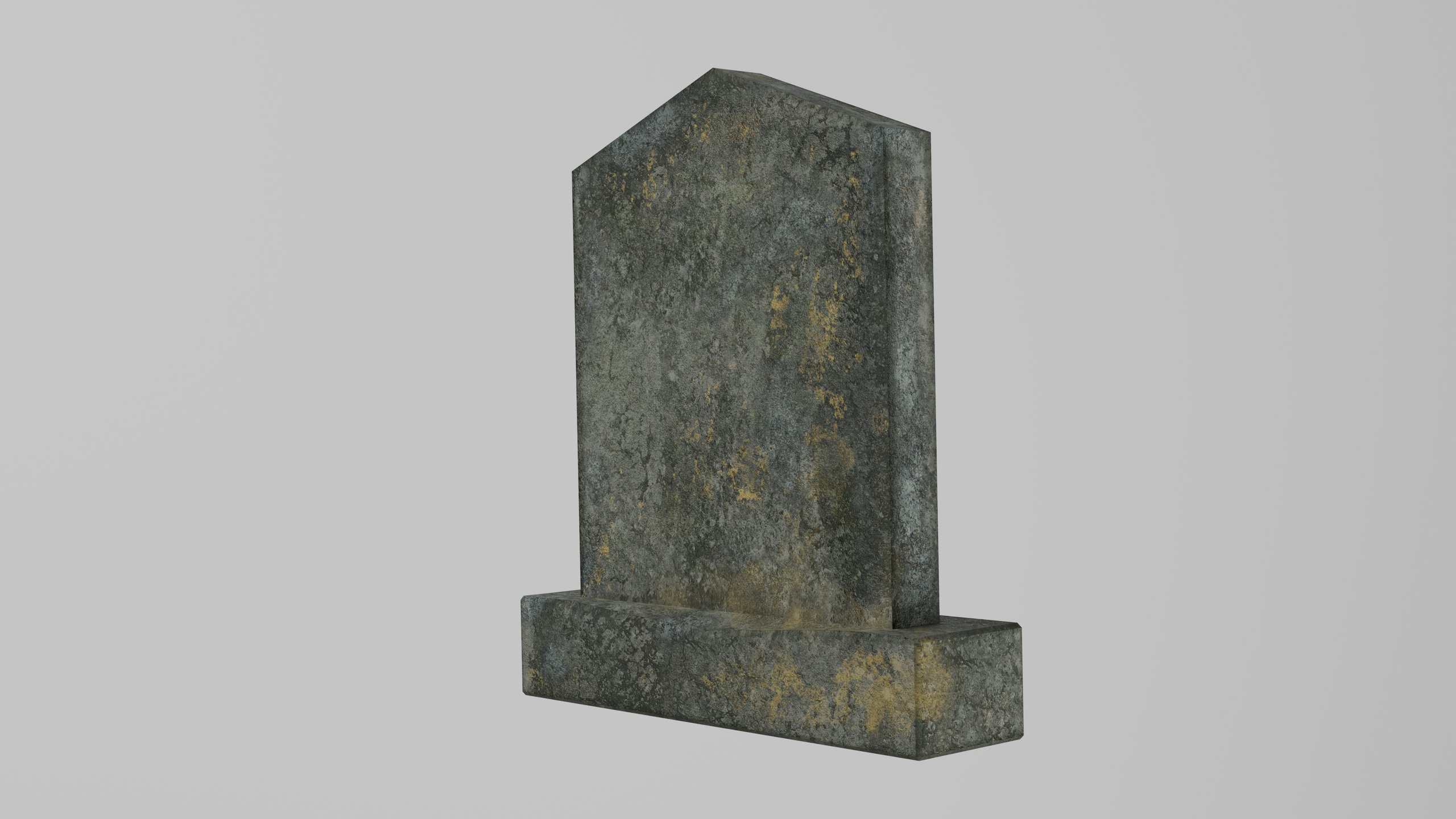 Media 1 for listing Old Cemetery Gravestone with Moss and Patina