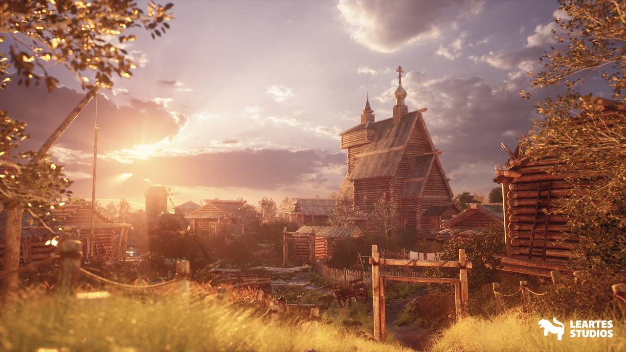 Medieval Russian Village