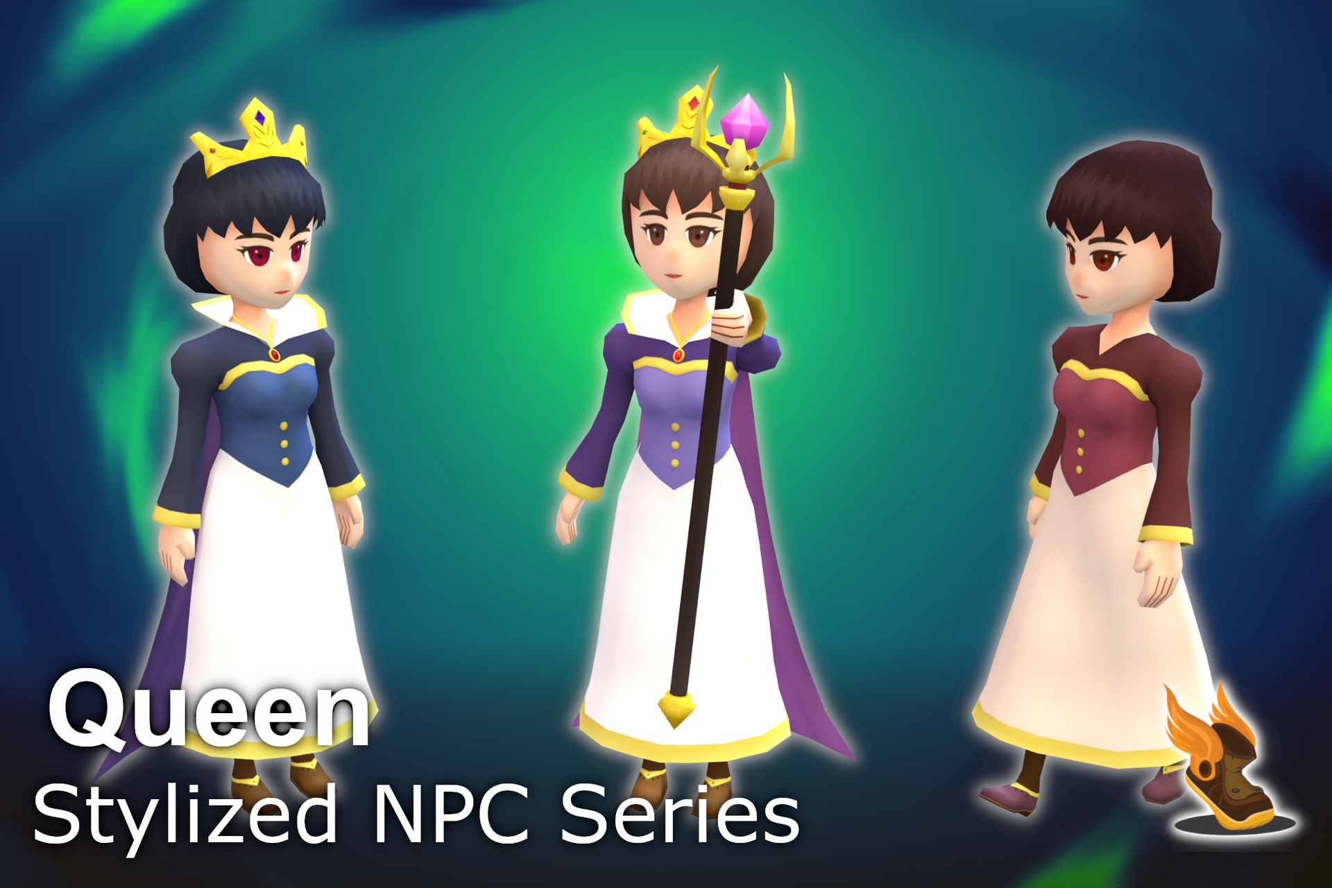 Media 1 for listing Stylized NPC - Queen