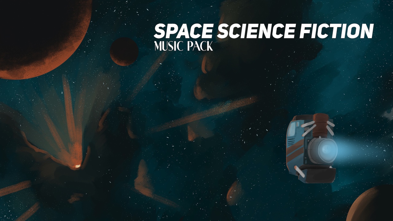 Media 1 for listing Space Science Fiction Music Pack - Space Exploration & Cinematic Synth