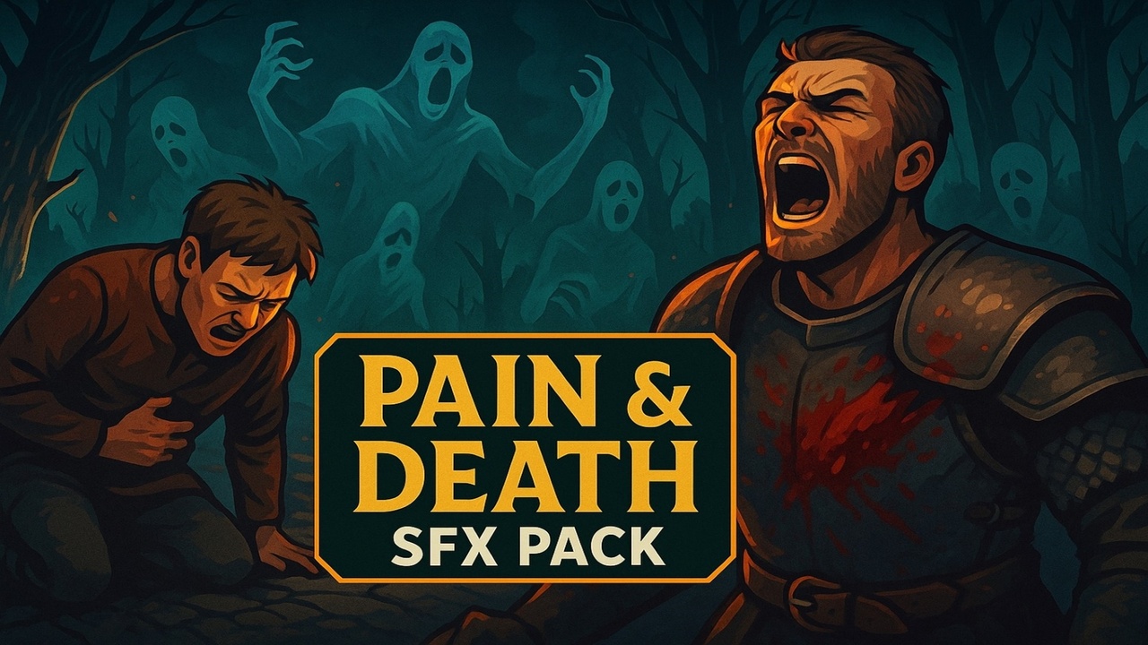 Media 1 for listing Pain & Death SFX Pack | Ultimate Death, Hurt, and Scream Sounds for Games & Film