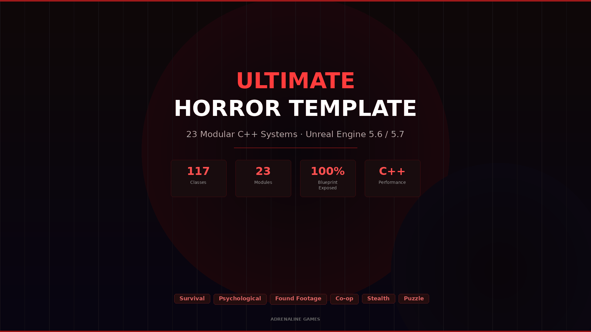 Ultimate Horror Template – 23 Modular C++ Systems | Fab