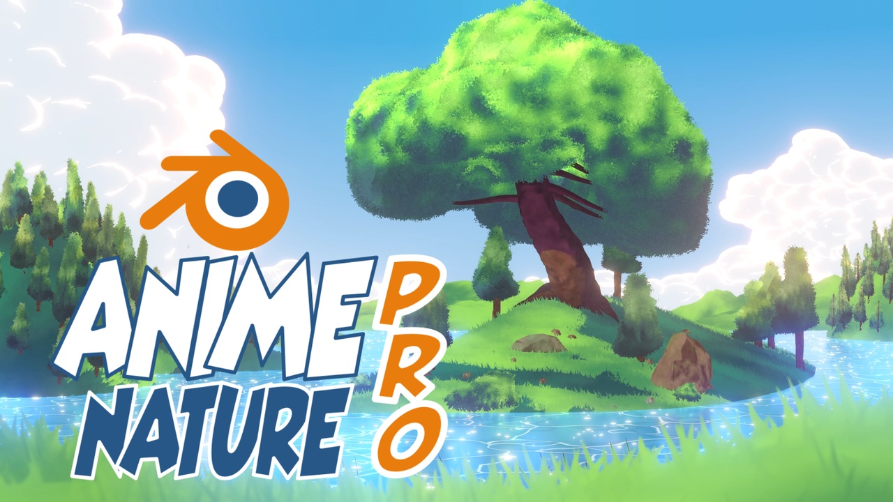 Media 1 for listing Anime Nature Pro - Procedural Anime Nature System for Blender