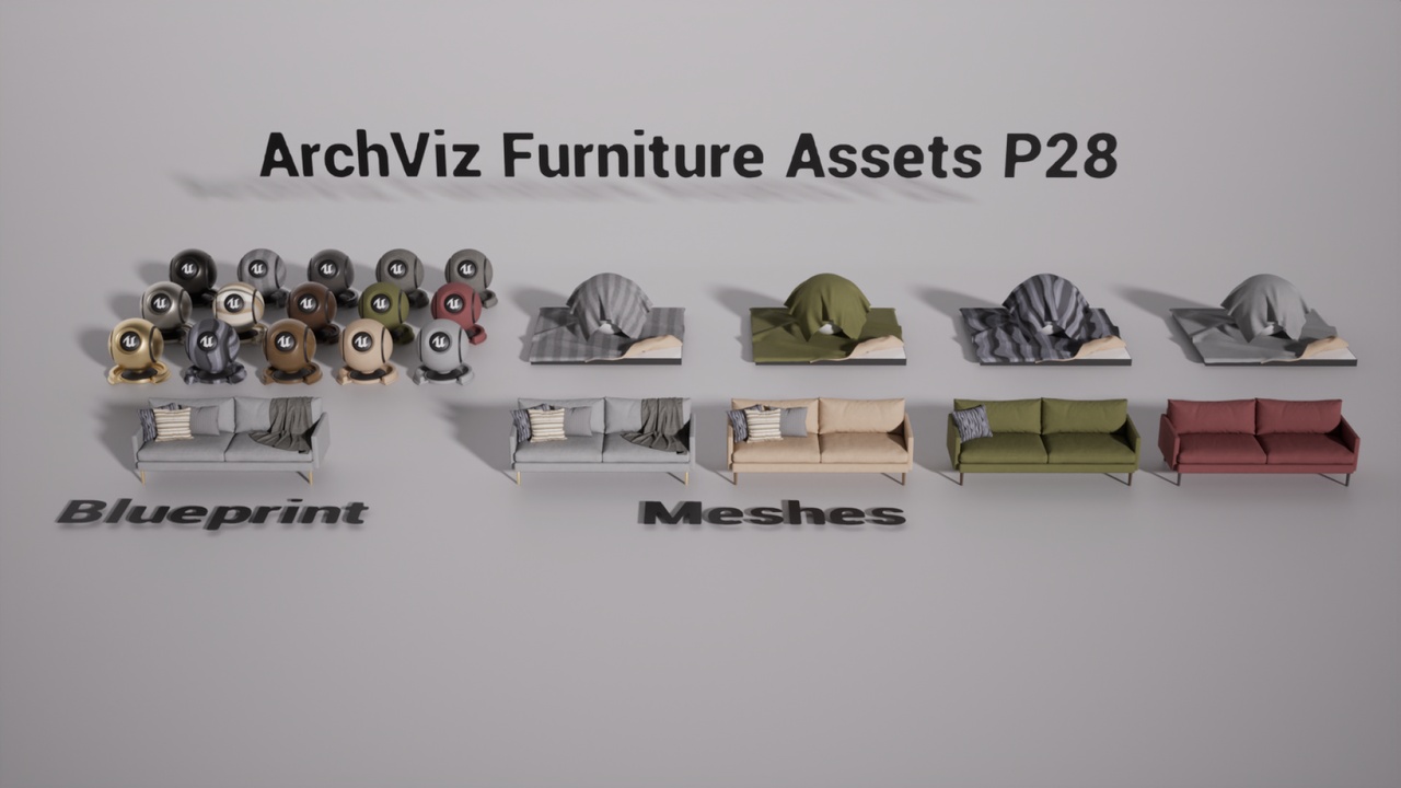 Media 1 for listing ArchViz Furniture Assets P28