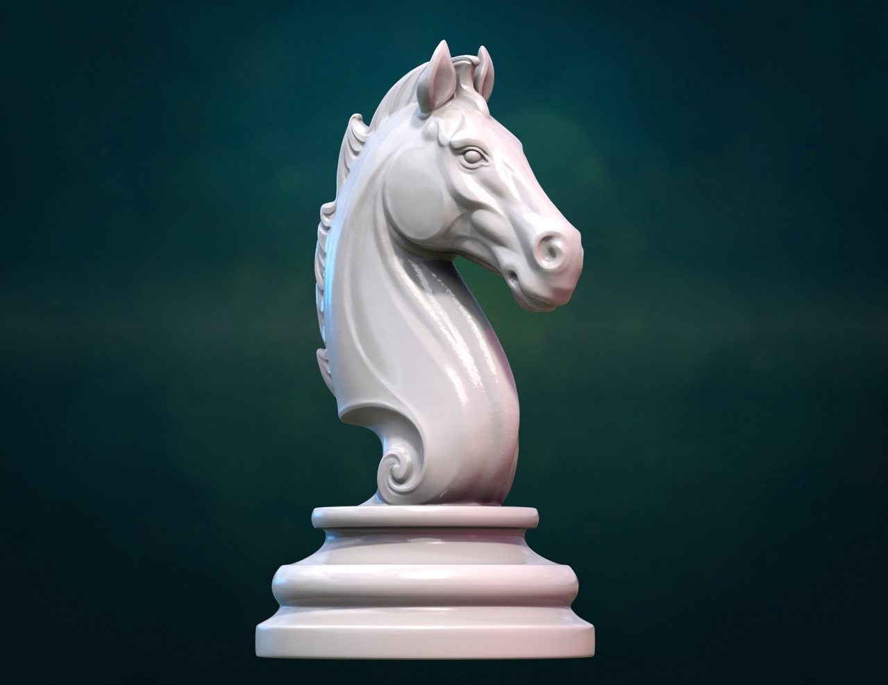 Media 1 for listing Chess knight horse pendant