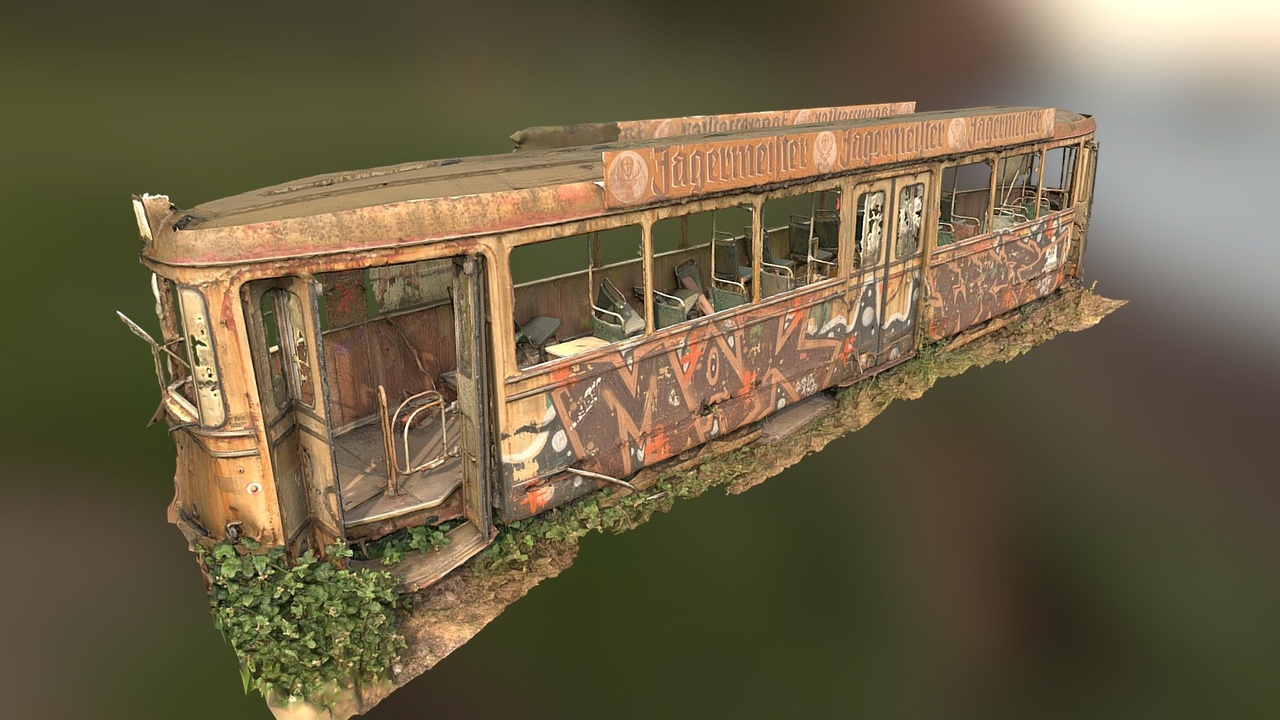 Media 1 for listing Broken old streetcar [FREE]