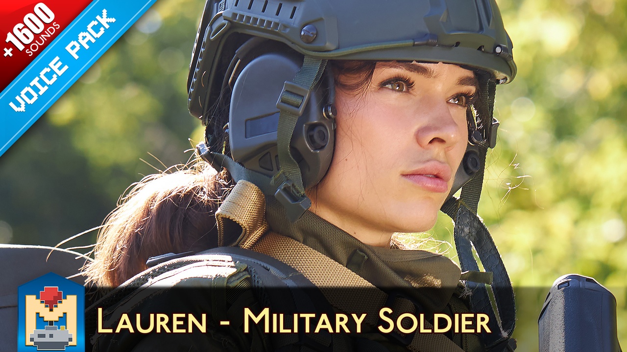 Media 1 for listing Lauren - Military Soldier Voice Pack