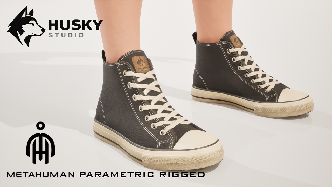 Media 1 for listing Sneakers - 41 - Metahuman - Parametric outfit - UE5 Skeleton Rigged