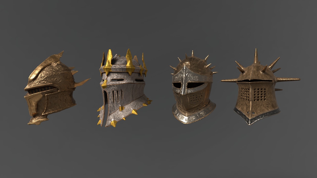 Media 1 for listing Dark Imperial Spiked Helmets Pack