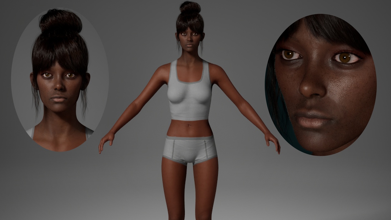 Media 1 for listing Editable MetaHuman Beauty - Soria.With hair, no clothing included.
