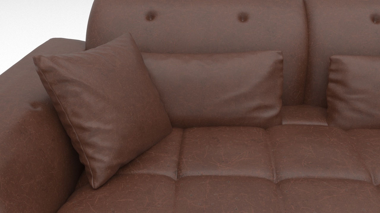 Media 1 for listing Realistic Leather Sofa 13