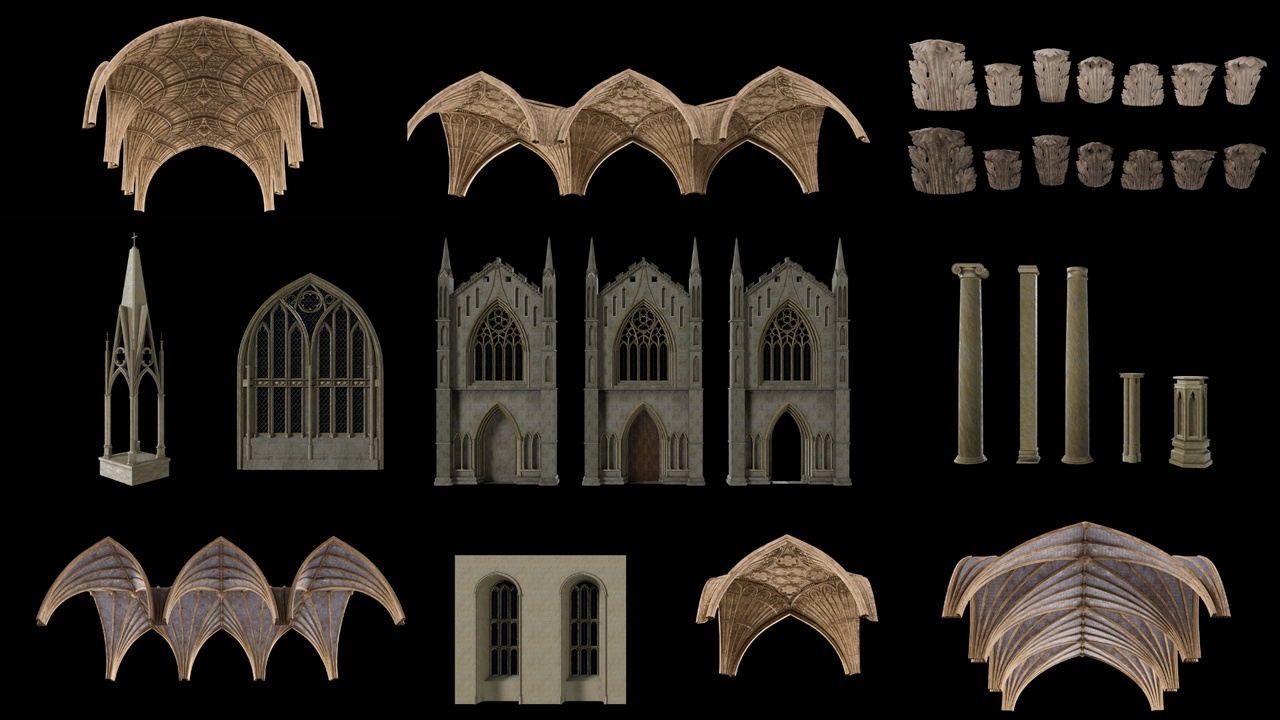 Media 1 for listing Gothic Architecture Kit - Vol. II