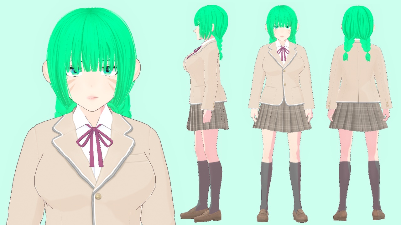 Media 1 for listing School Girl Miyori - Character Pack
