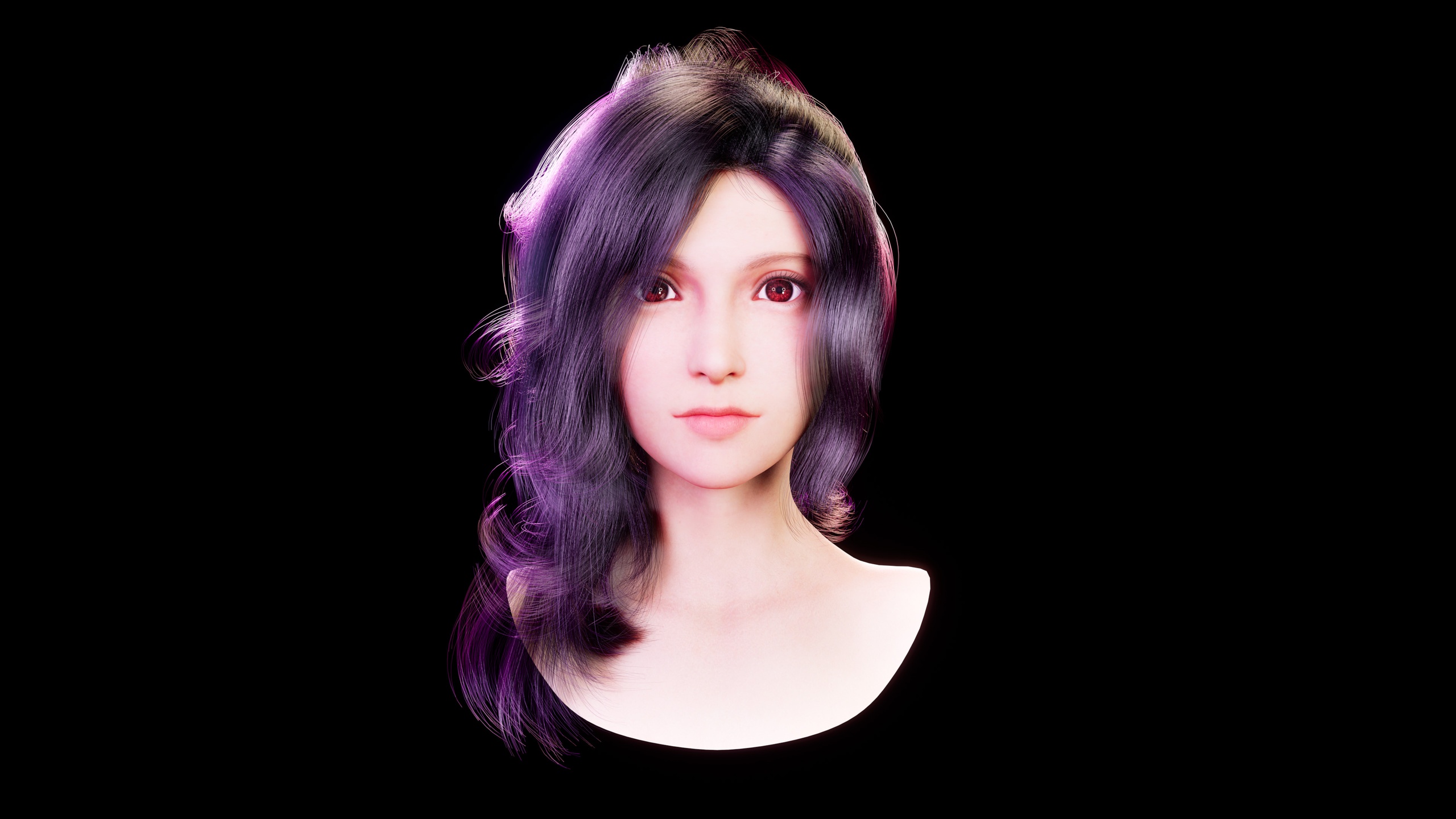 商品 Real-time Wavy Ponytail Groom Hair For Metahuman 的媒体 1