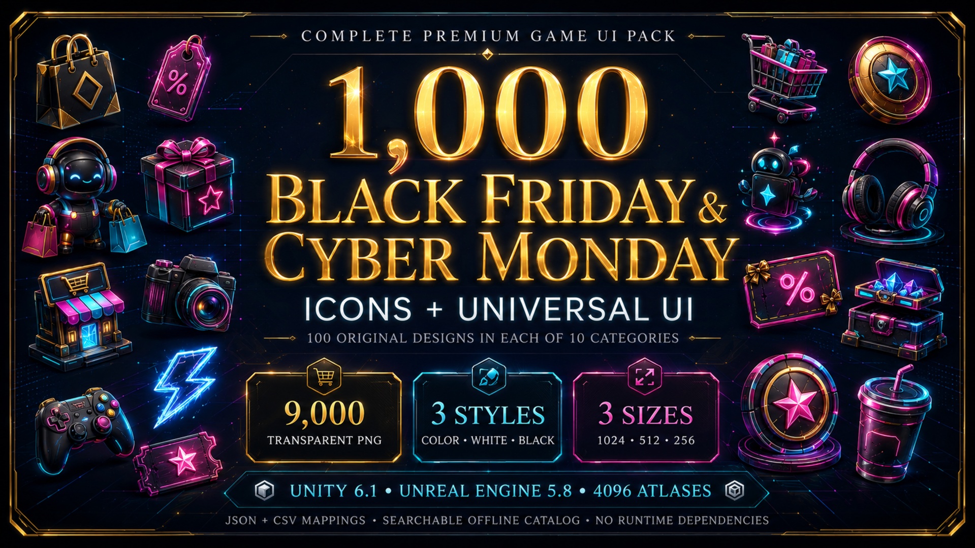 Media 1 for listing Black Friday & Cyber Monday Icons